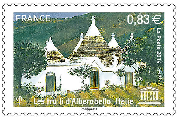UNESCO e poste francesi dedicano un francobollo ai trulli. L’intervento del sen. Liuzzi