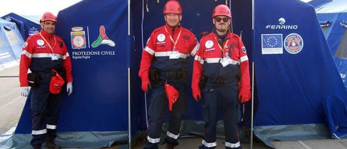 Immagine 2: Il Nucleo ANC all'esercitazione di Protezione Civile a Manfredonia