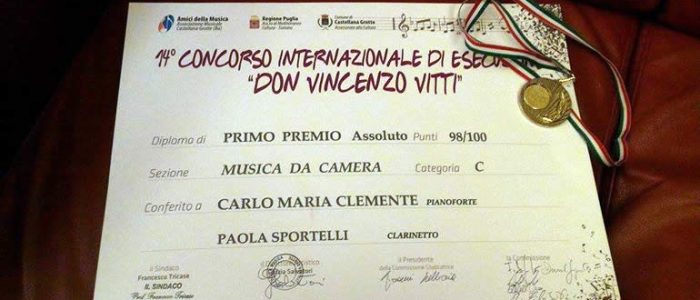 Immagine 2: Paola Sportelli si afferma al concorso internazionale Don Vincenzo Vitti