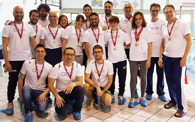 Otrè Master: 36 medaglie e bronzo di società al Trofeo di Castellana Grotte