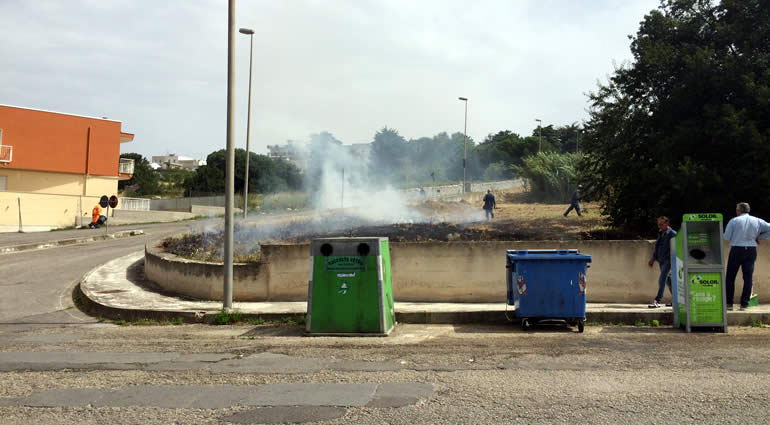Principio d’incendio in via Togliatti