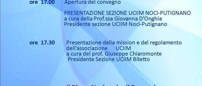 Immagine 2: A Noci nasce l'UCIIM