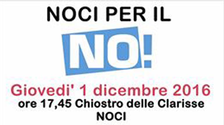 Quagliariello a Noci per il NO