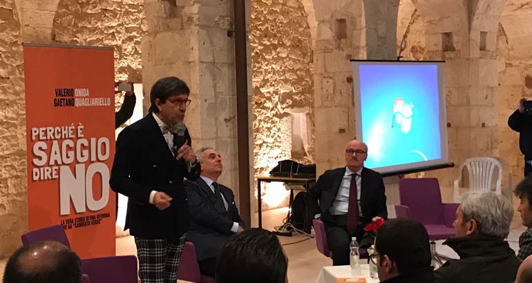 Quagliariello con Noci per il NO