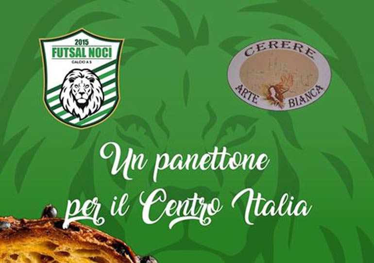 Futsal Noci e Panificio Cerere per i terremotati