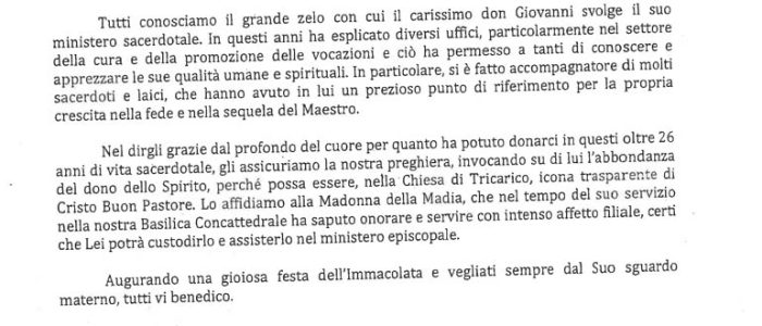 Immagine 3: Don Giovanni Intini Vescovo di Tricarico