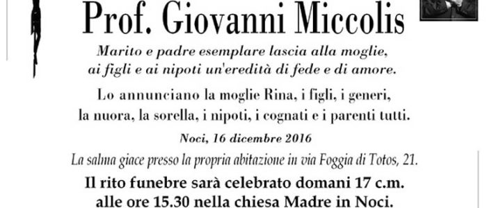 Immagine 2: Giovannino non è più tra noi