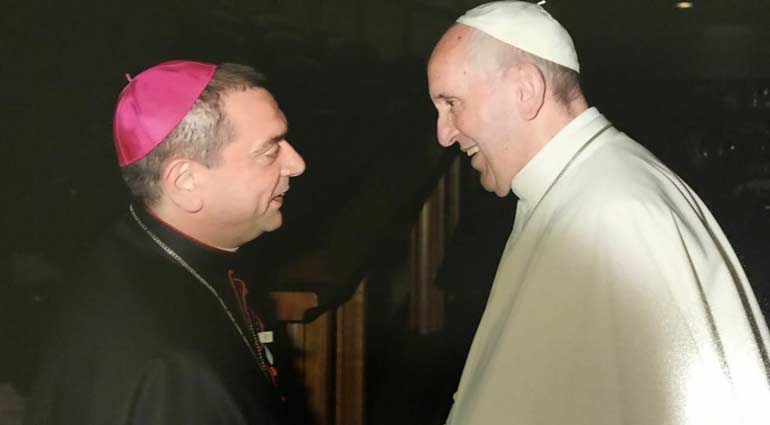 Mons. Giovanni Intini incontra Papa Francesco