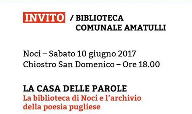 La Biblioteca di Noci, casa delle parole