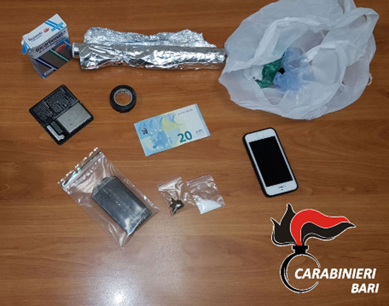 Bazar della droga. Carabinieri arrestano un nocese