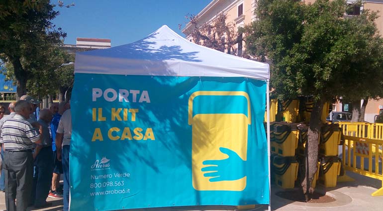 Al via la distribuzione dei kit per la raccolta “porta a porta”