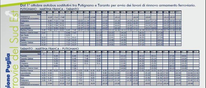 Immagine 2: FSE: Gli orari degli autobus sostitutivi