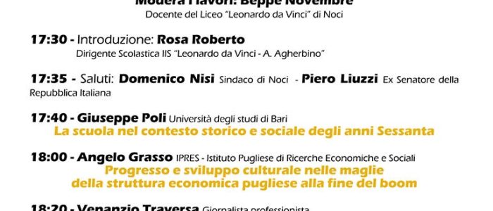 Immagine 2: Tre Convegni sulla storia del Liceo "da Vinci"