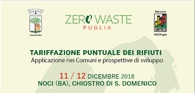 Tariffazione puntuale dei rifiuti: convegno/seminario a Noci