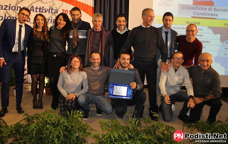 Montedoro premiata alla cerimonia ufficiale della Fidal Puglia