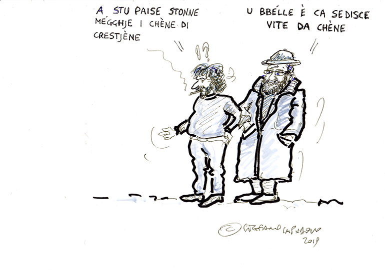 Minz ò Merchèt, la vignetta della settimana
