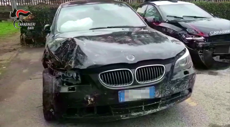 Banda della Bmw, razzie con targa rubata a Noci