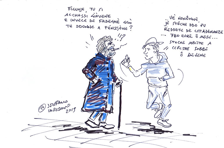 Minz ò Merchèt, la vignetta della settimana