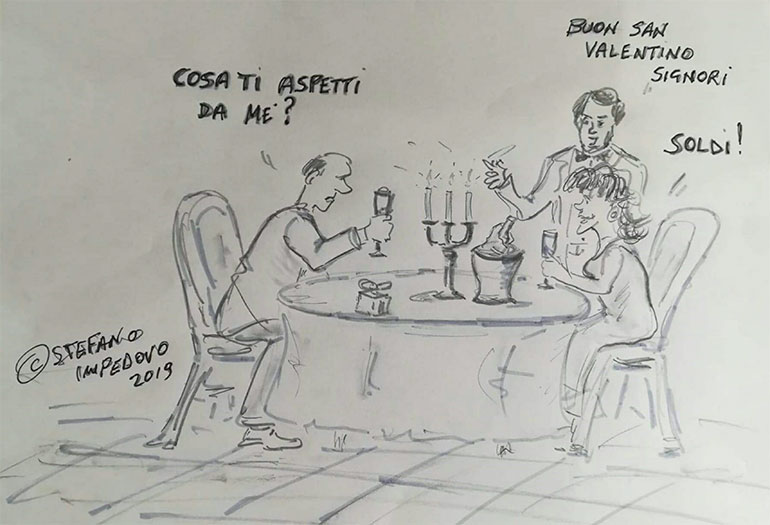 Minz ò Merchèt, la vignetta della settimana