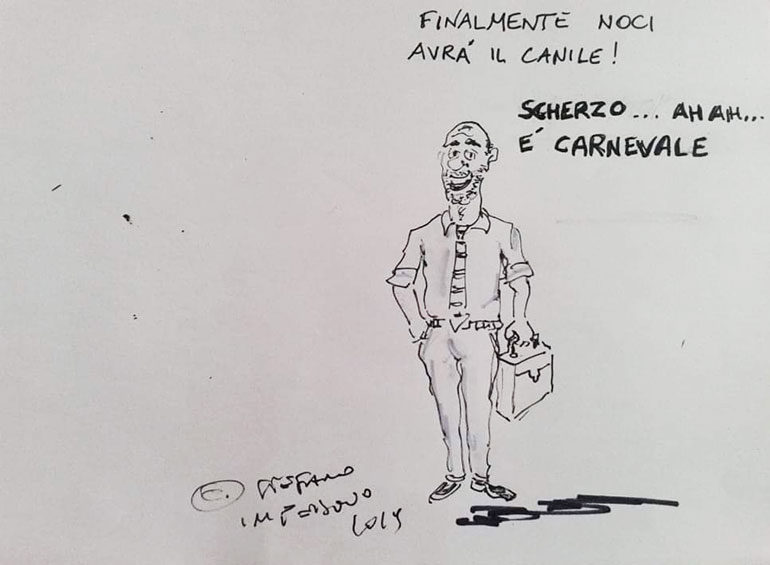 Minz ò Merchèt, la vignetta della settimana