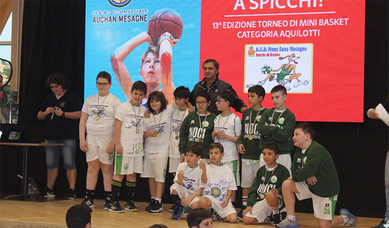 BS Noci al Torneo Regionale “Minibasket in galleria”