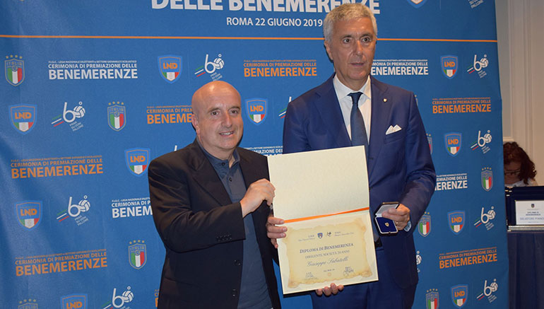 Sabatelli riceve la Benemerenza Sportiva