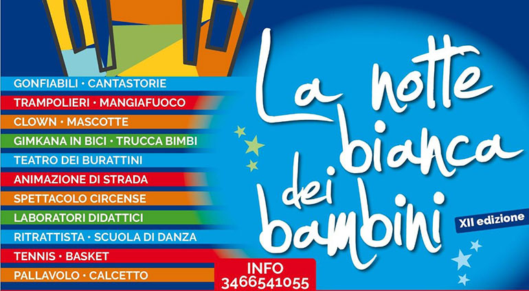 La Notte bianca dei bambini: Il programma