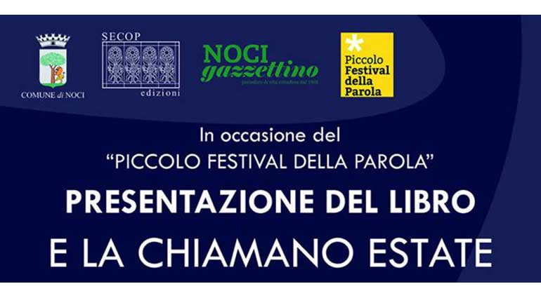 13 settembre: Valentino Losito e il NOCI gazzettino al “Piccolo Festival della Parola”