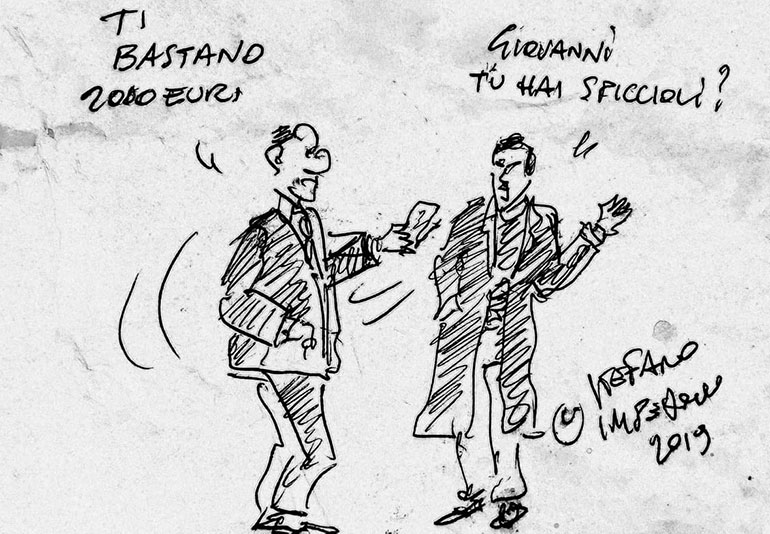 Minz ò Merchèt, la vignetta della settimana