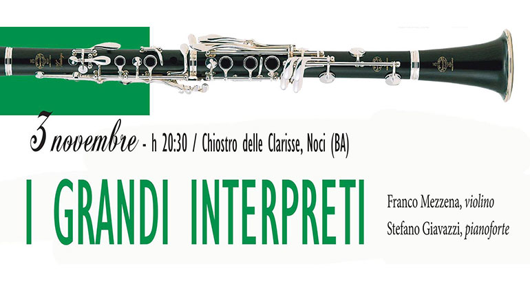 3 novembre: I Grandi Interpreti con l’associazione Aulos