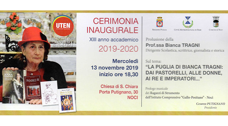 Inaugurazione del 13^ anno accademico dell’UTEN