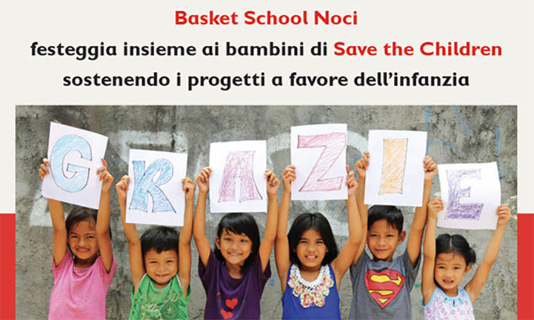 Natale al fianco di Save The Children per la Basket School Noci