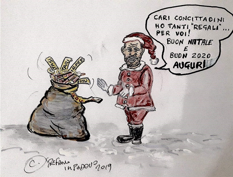 Minz ò Merchèt, la vignetta della settimana