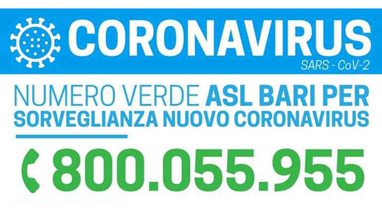 Coronavirus: Ordinanza della Regione Puglia