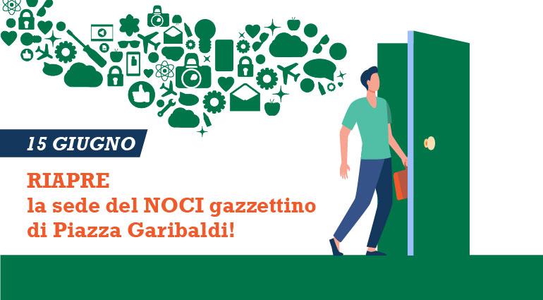 Dopo il lockdown, riapre la sede del gazzettino di Piazza Garibaldi