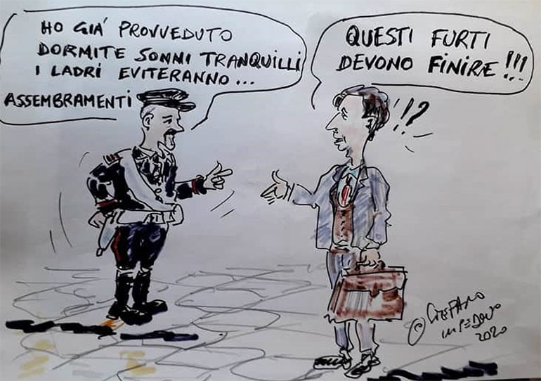 Minz ò Merchèt, la vignetta della settimana