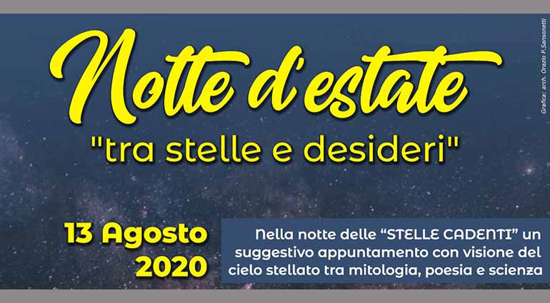 13 agosto: Il cielo stellato tra mitologia, poesia e scienza con Puglia Trek&Food