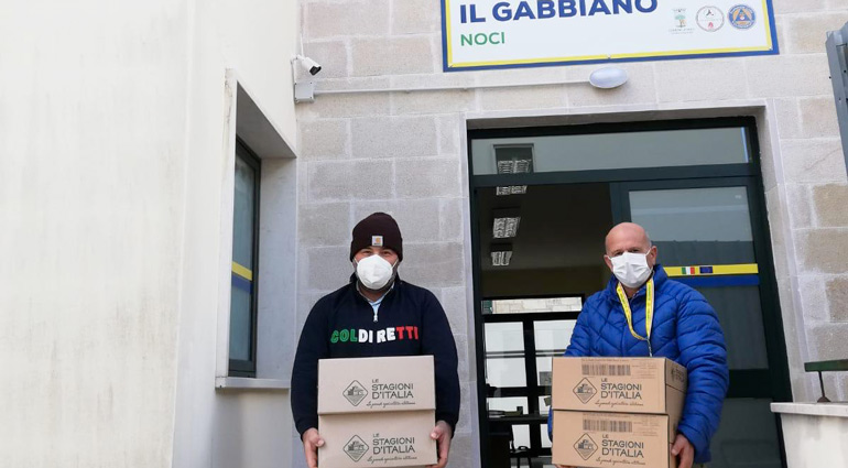 “Spesa sospesa”, la Coldiretti dona pasta ai più bisognosi