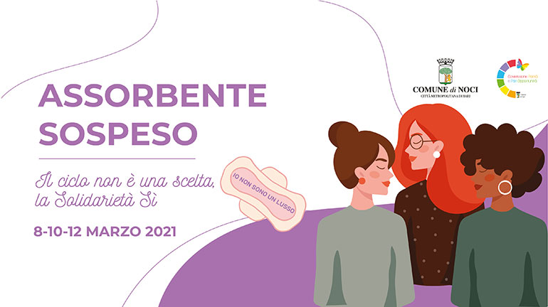 “Assorbente sospeso”: iniziativa della Commissione Parità e Pari Opportunità