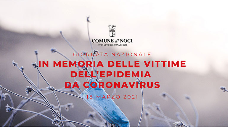 18 Marzo: Giornata nazionale in memoria delle vittime dell’epidemia da Coronavirus