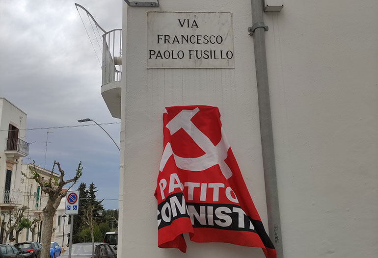 Centenario del PCd’I, una targa per ricordare Francesco Paolo Fusillo