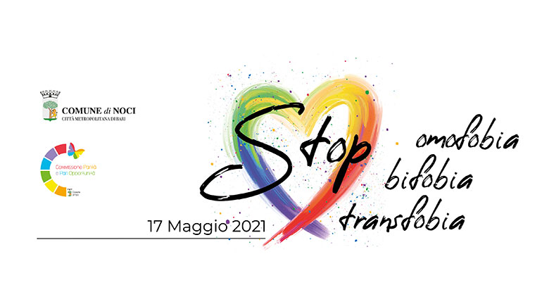 Il 17 maggio Noci celebra la Giornata internazionale contro l’omofobia