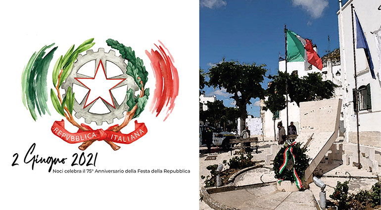 2 giugno: Noci celebra il 75° della Festa della Repubblica