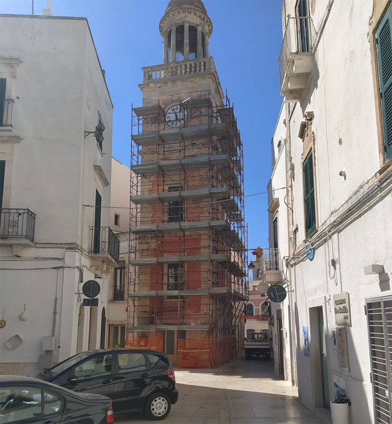 Al via i lavori di restauro della Torre Civica