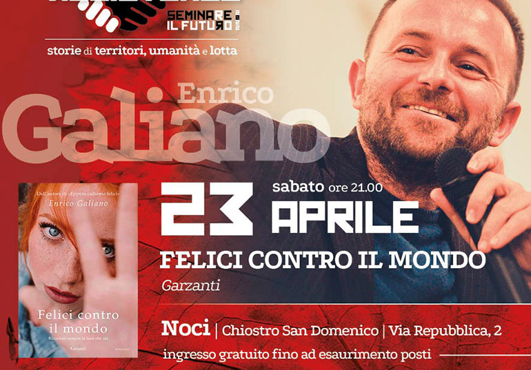 23 aprile: Enrico Galiano presenta “Felici contro il mondo”