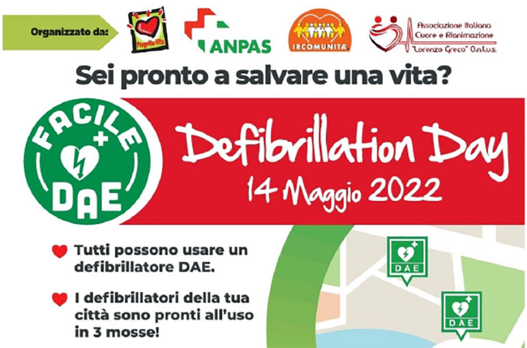 Il 14 maggio in Piazza Vittorio Veneto a Sammichele di Bari per il “Defibrillation Day”