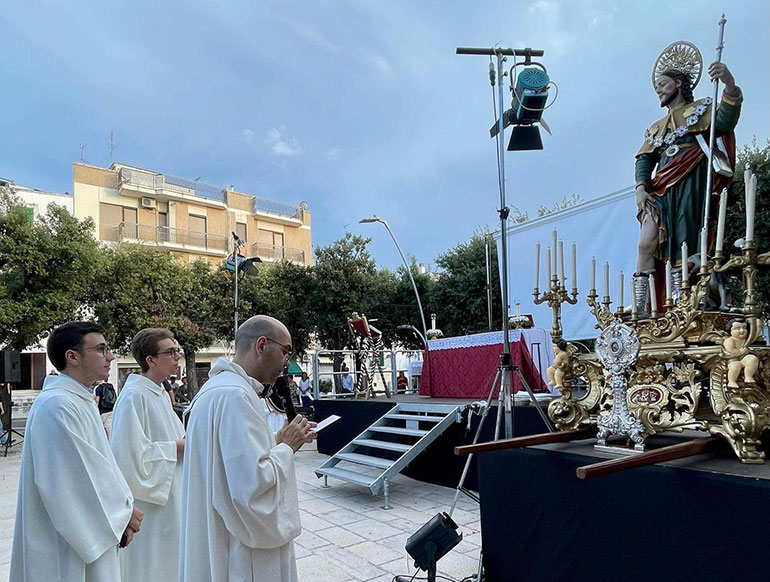 Iniziati i festeggiamenti in onore di San Rocco