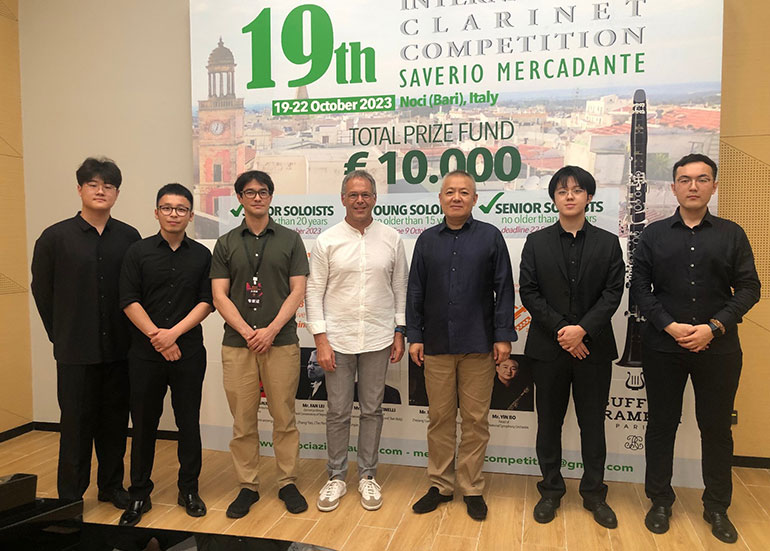 TUTTO PRONTO PER 19° CONCORSO INTERNAZIONALE DI CLARINETTO “SAVERIO MERCADANTE”