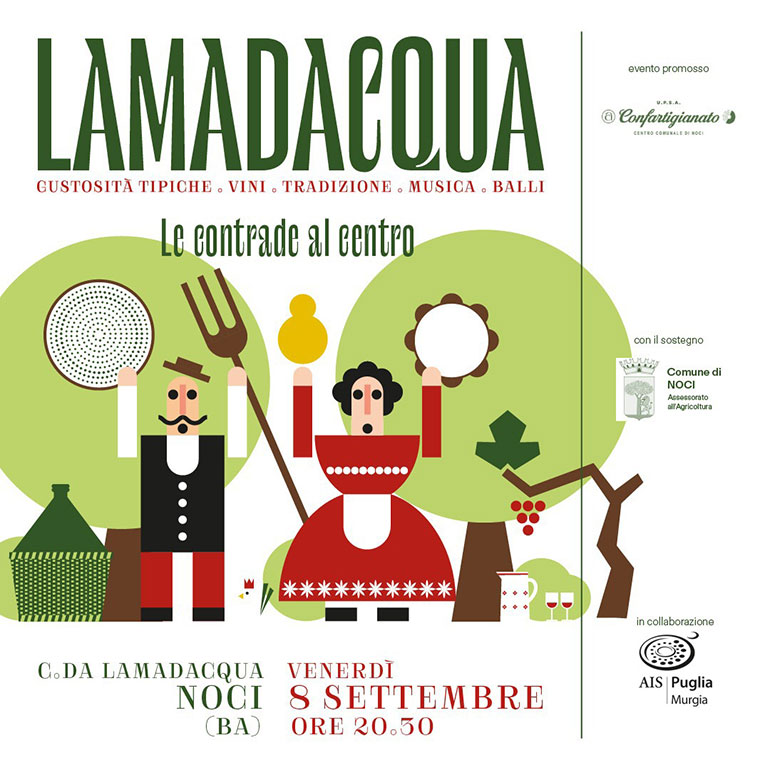 8 settembre: Lamadacqua Food, le contrade al centro