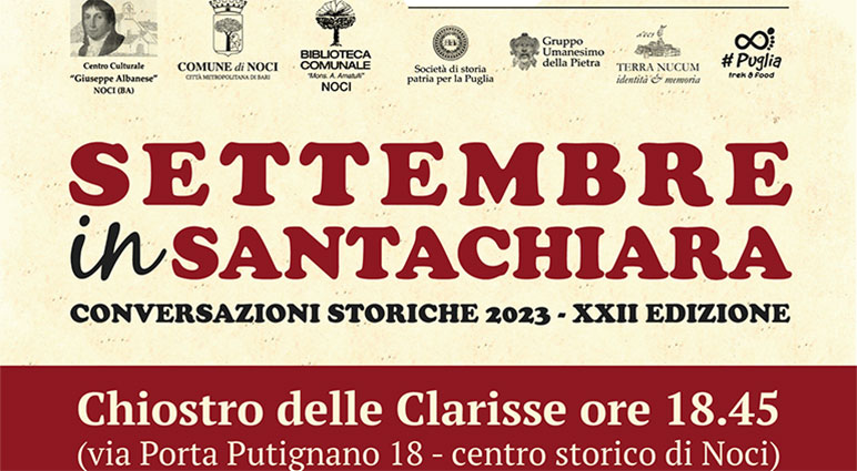 Il 7 settembre ritorna “Settembre in Santa Chiara”